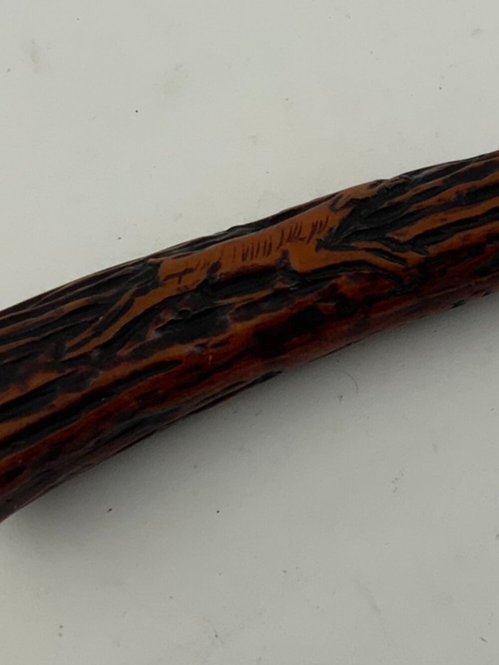 Vintage Meat Serving Fork Carved Deer in the Bakelite Handle Made In Japan